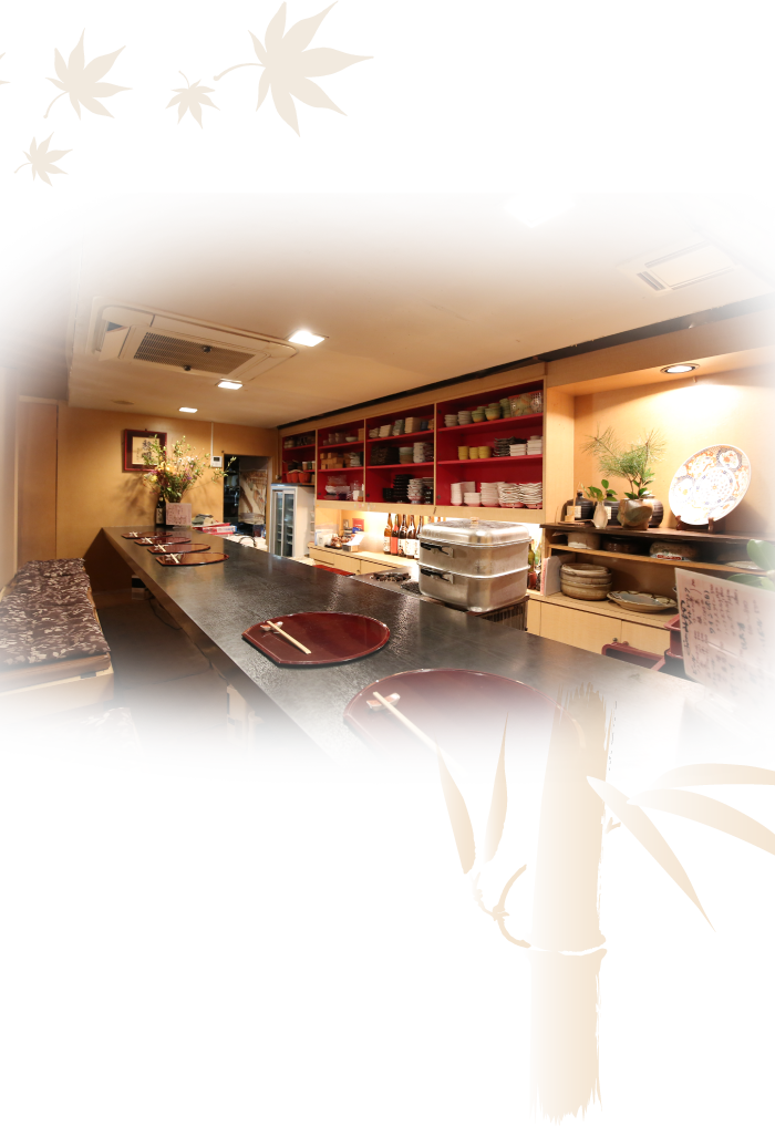 店内　カウンター